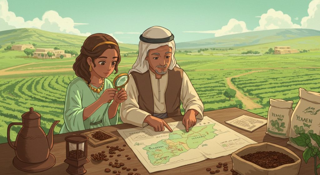 Yemen coffee beans history
